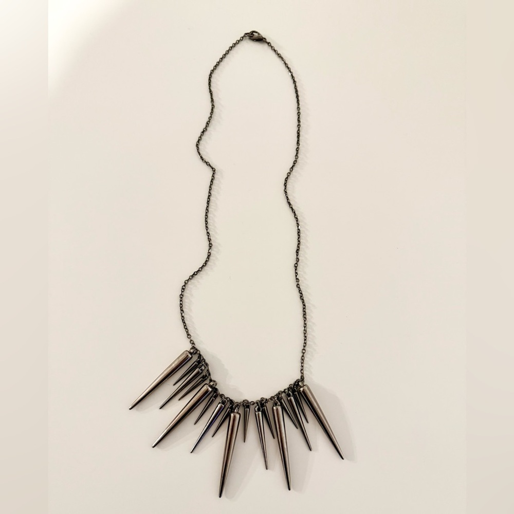 MOVING SALE | Women’s Gun Metal Spike Necklace, Women’s Jewelry And Accessories